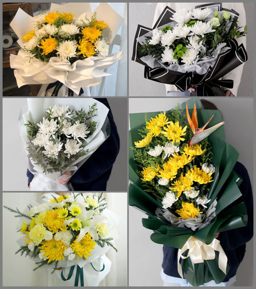 广东梅州市五华县梅林镇宣优村白事花束代送